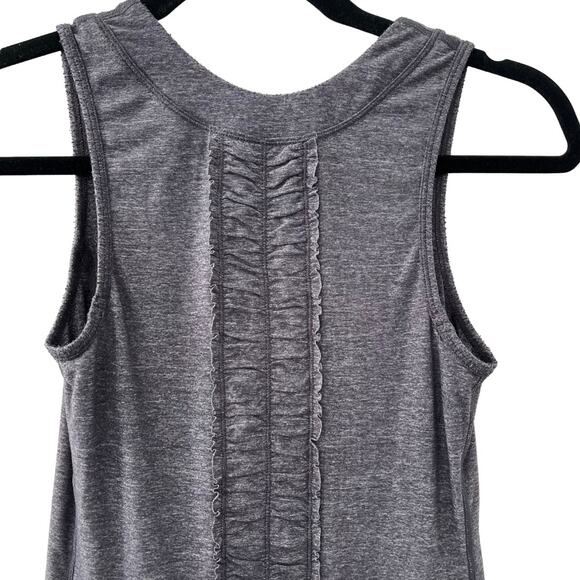 Lululemon Dash Tank Ruffle Detailing in Heathered Grey Size 4 - Picture 5 of 6